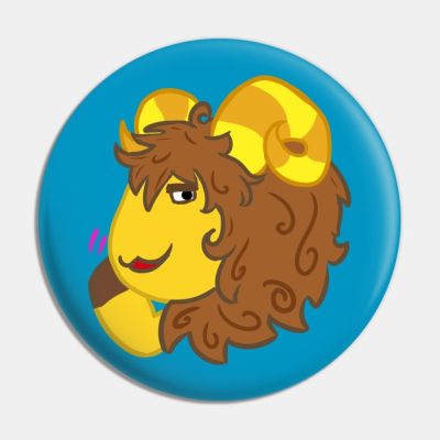 Curlos The Sheep Pin Official Animal Crossing Merch