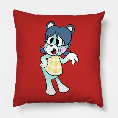 Bluebear Throw Pillow Official Animal Crossing Merch