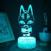 Animal Crossing Game Character Cleopatra 3D Led Night Lights Cool Gifts for Kids Bedroom Bedside Decoration 5 - Animal Crossing Shop