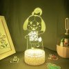 Animal Crossing Game Character Isabelle 3D Led Night Lights Cool Gifts for Kids Bedroom Bedside Decoration 4 - Animal Crossing Shop