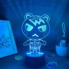 Animal Crossing New Horizons Game Character Marshal 3D Led Night Lights Cool Gifts for Kids Bedroom 1 - Animal Crossing Shop