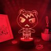 Animal Crossing New Horizons Game Character Marshal 3D Led Night Lights Cool Gifts for Kids Bedroom 2 - Animal Crossing Shop