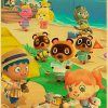 Buy Three Get Four Animated Game ANIMAL CROSSING Poster Retro Brown Paper Poster Living Room Study 5 - Animal Crossing Shop