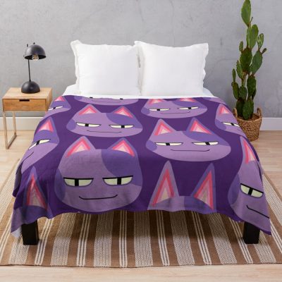 Bob The Cat Throw Blanket Official Animal Crossing Merch