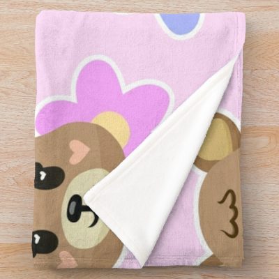 New Horizons Flower Maple Throw Blanket Official Animal Crossing Merch