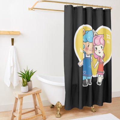 Alpaca Love Shower Curtain Official Animal Crossing Merch