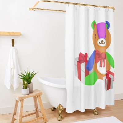 Christmas Stitches Shower Curtain Official Animal Crossing Merch