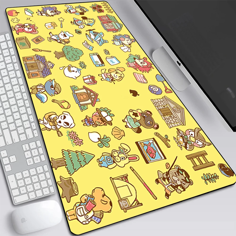 Animal Crossing New Horizons Large Gaming Mouse Pad Computer Mousepad Keyboard Pad Desk Mat Gamer Mouse 16 - Animal Crossing Shop