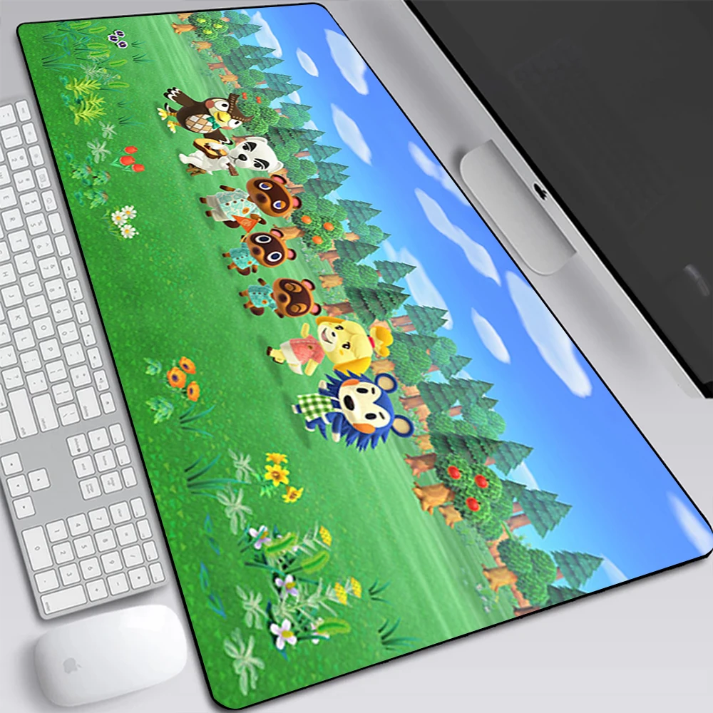 Animal Crossing New Horizons Large Gaming Mouse Pad Computer Mousepad Keyboard Pad Desk Mat Gamer Mouse 9 - Animal Crossing Shop