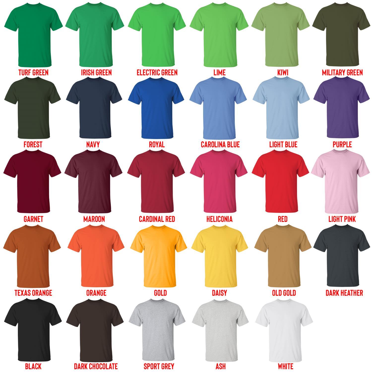 t shirt color chart - Animal Crossing Shop